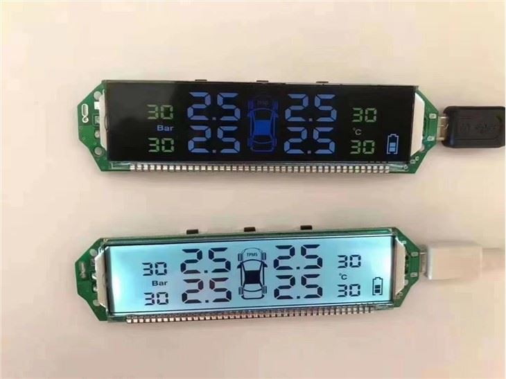Reversing Navigation Segment LCD Display