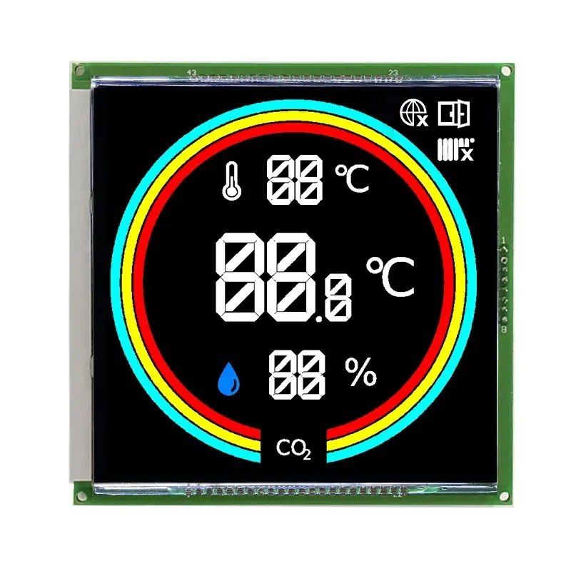VA Custom Negattiv 7 Segmenti Display LCD Modulu